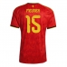 Maillot de foot Belgique Thomas Meunier #15 Domicile vêtements Monde 2026 Manches Courtes